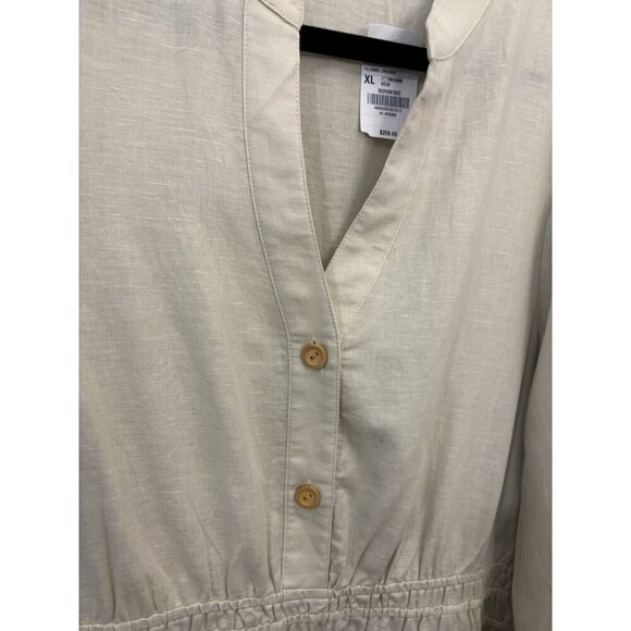 j mclaughlin Tan Beige Tropical Palermo Dress Midi Women XL - Picture 6 of 16